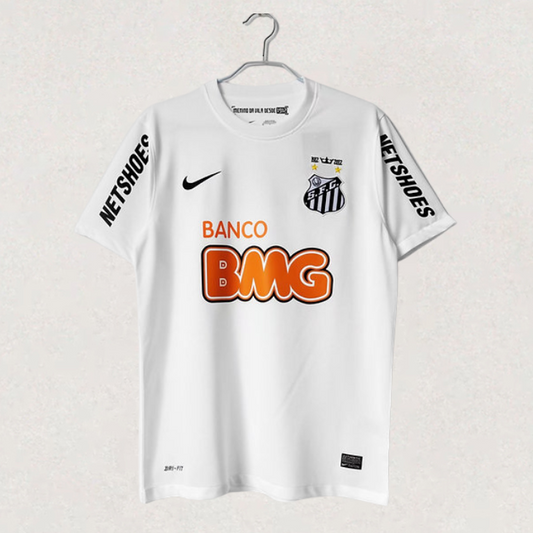 Santos Football Shirt 2012 Home White Retro Jersey | Neymar JR 11