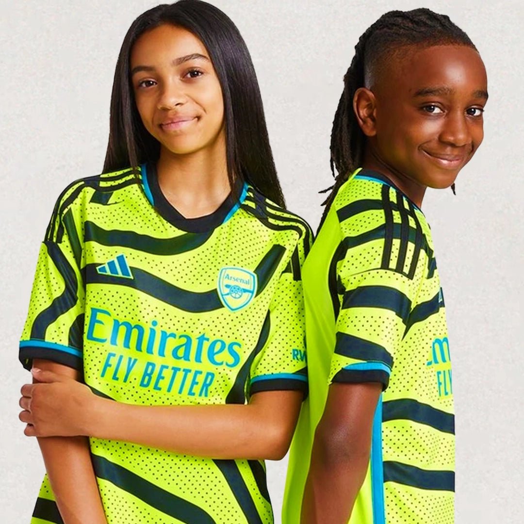 Arsenal away top shirt kids