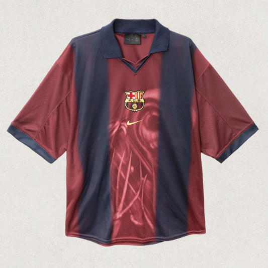 CJ X NIKE X FC BARCELONA RETRO 2000/01 HOME SKELETON JERSEY