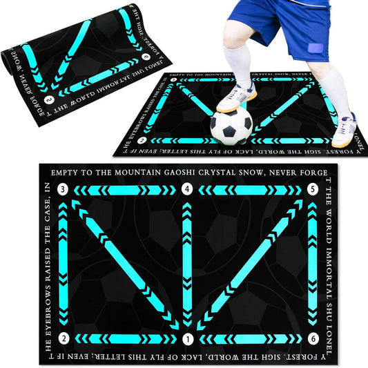 🏆 Goal90 Solo Touch Training Mat – Non-Slip Football Skills Carpet (50x80cm)