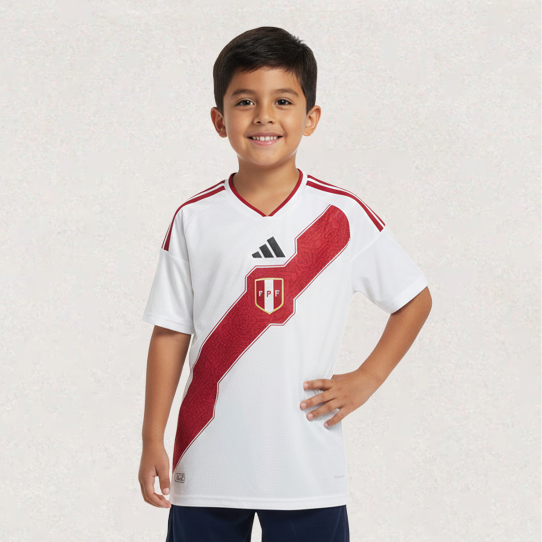 Peru 2026 Home Jerseys Kids