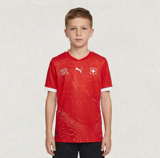 Switzerland 2026 Kids Home Jersey