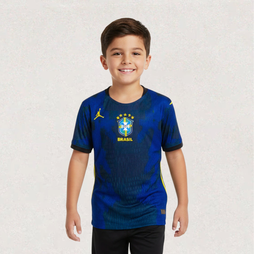 Brazil 2026 Kids Away Jersey