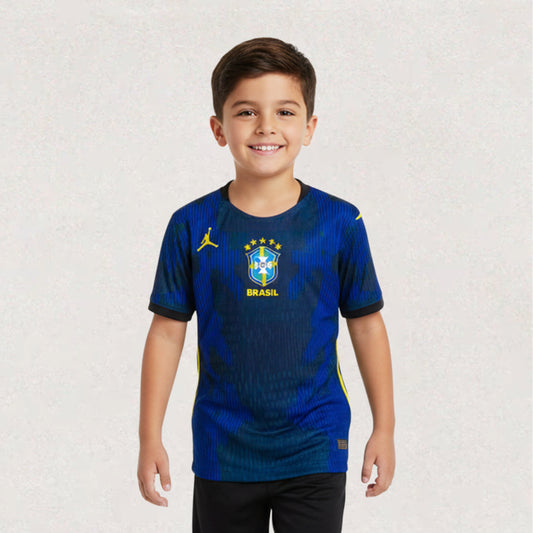 Brazil 2026 Kids Away Jersey