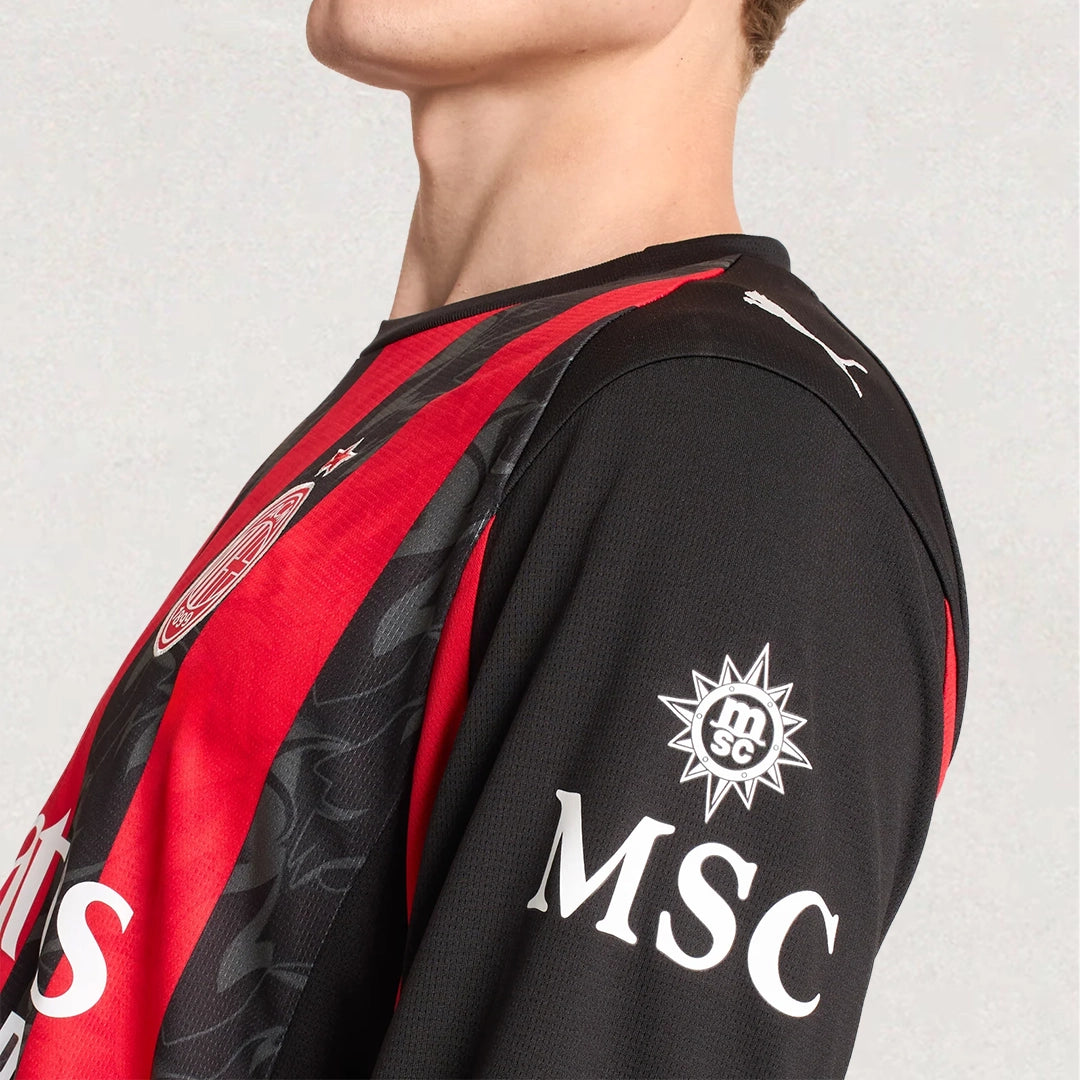 AC Milan 25/26 Home Long Sleeve Jersey