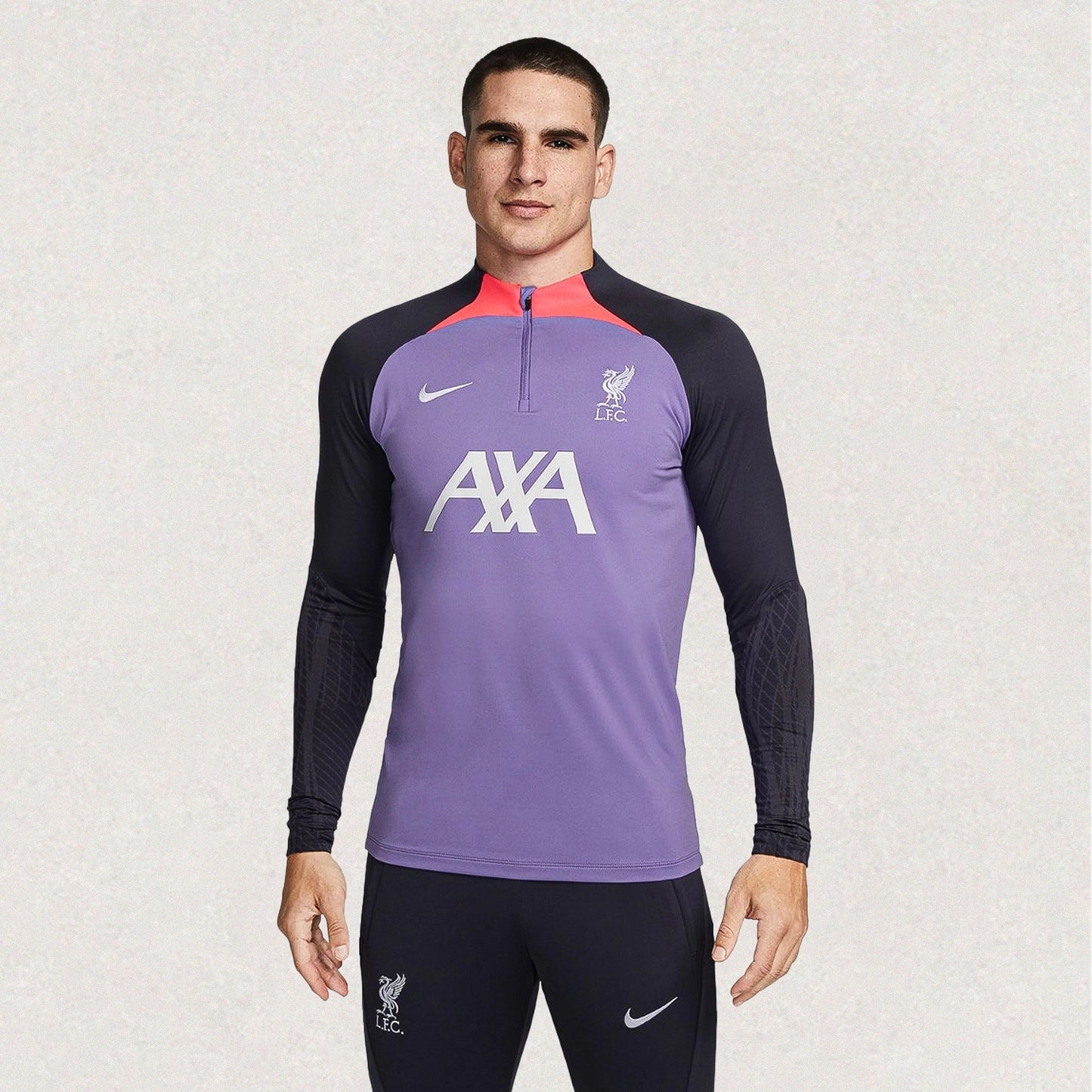 LFC Nike Mens 23 24 Training Kit Purple Goal Ninety