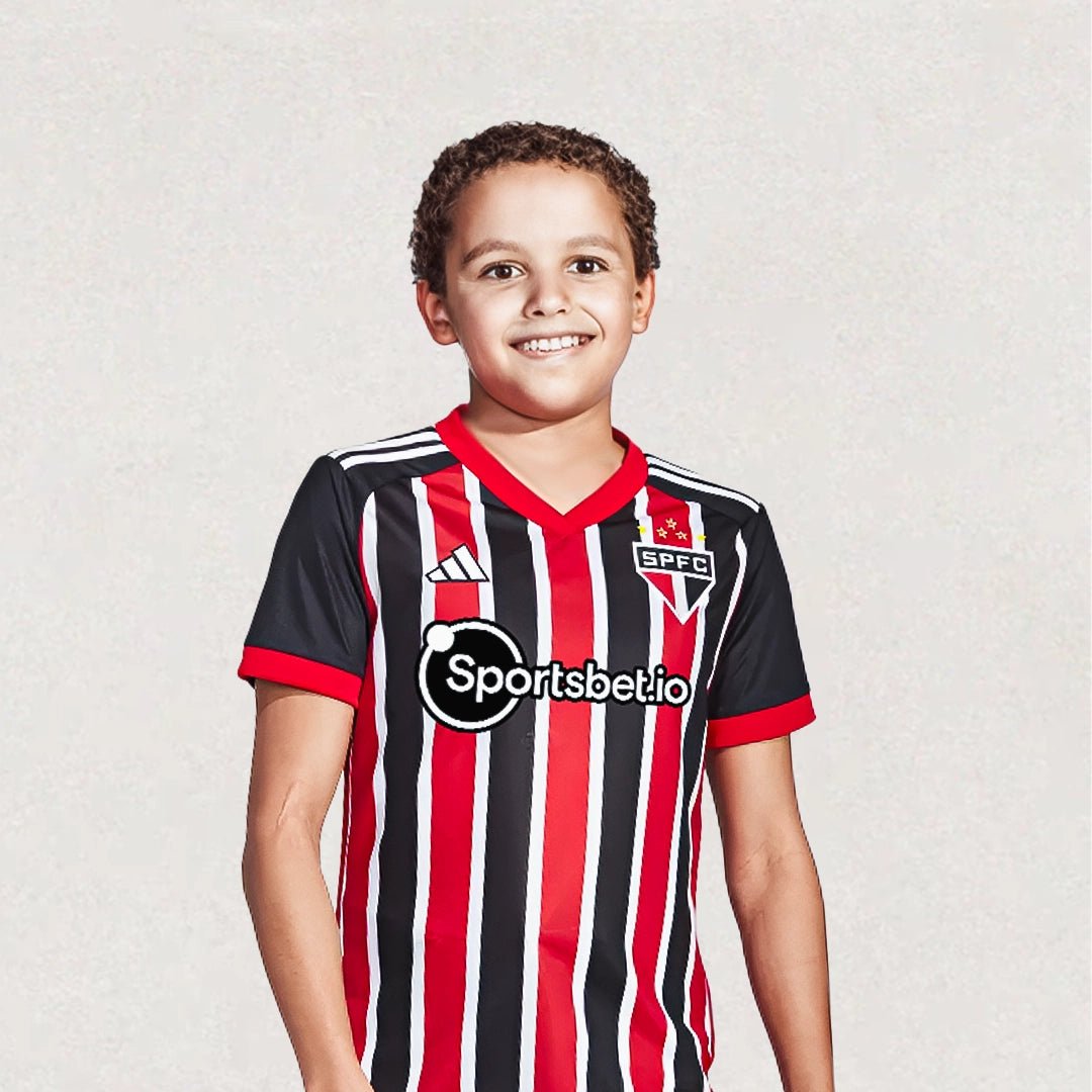 São Paulo FC Away 23/24 kids jersey - Goal Ninety